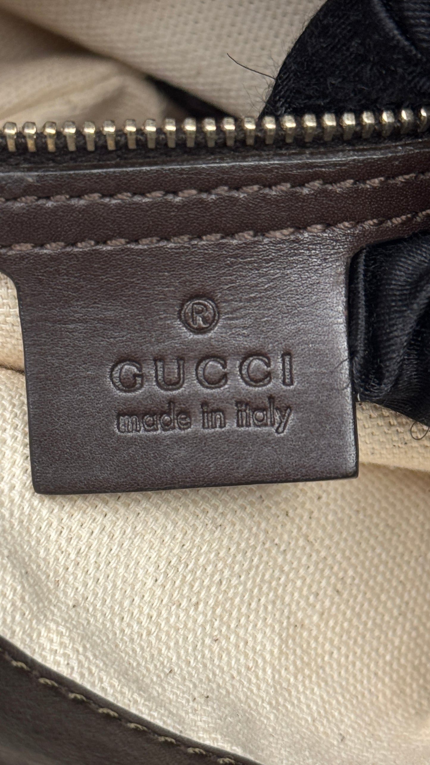 Gucci Mayfair Handle GG Canvas Brown