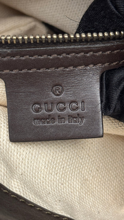 Gucci Mayfair Handle GG Canvas Brown