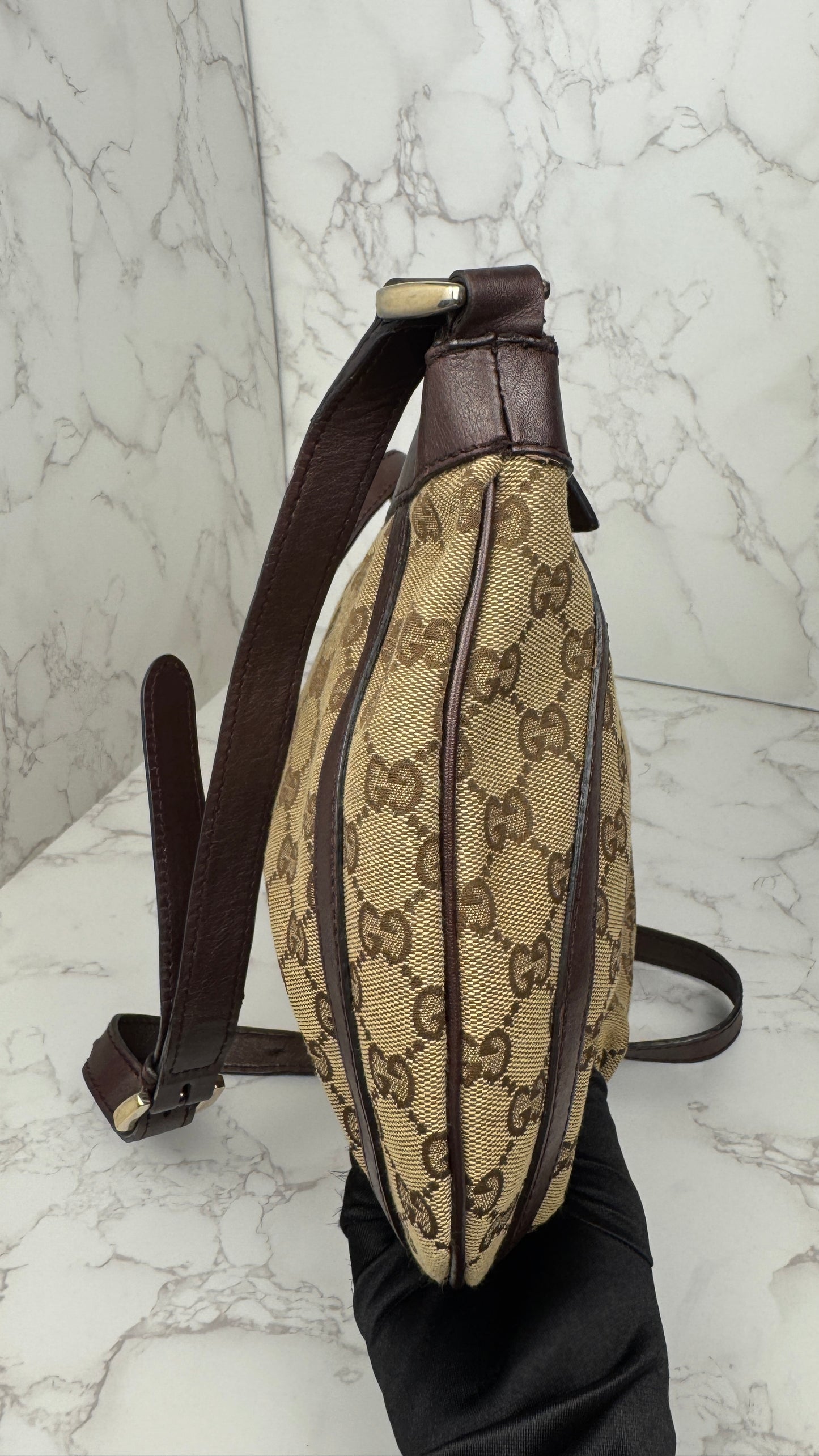 Gucci Abbey D-ring GG Canvas Brown