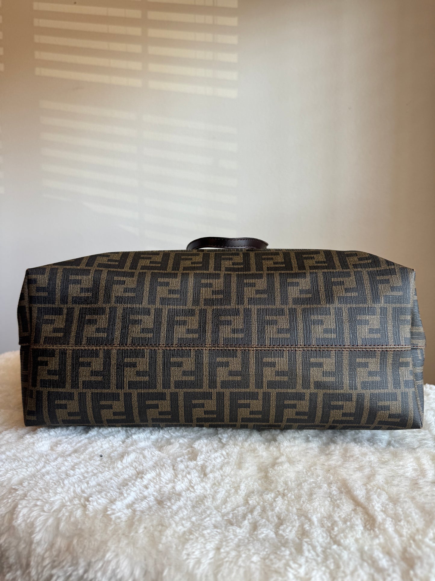 FENDI Roll Tote Zucca Coated Canvas Medium