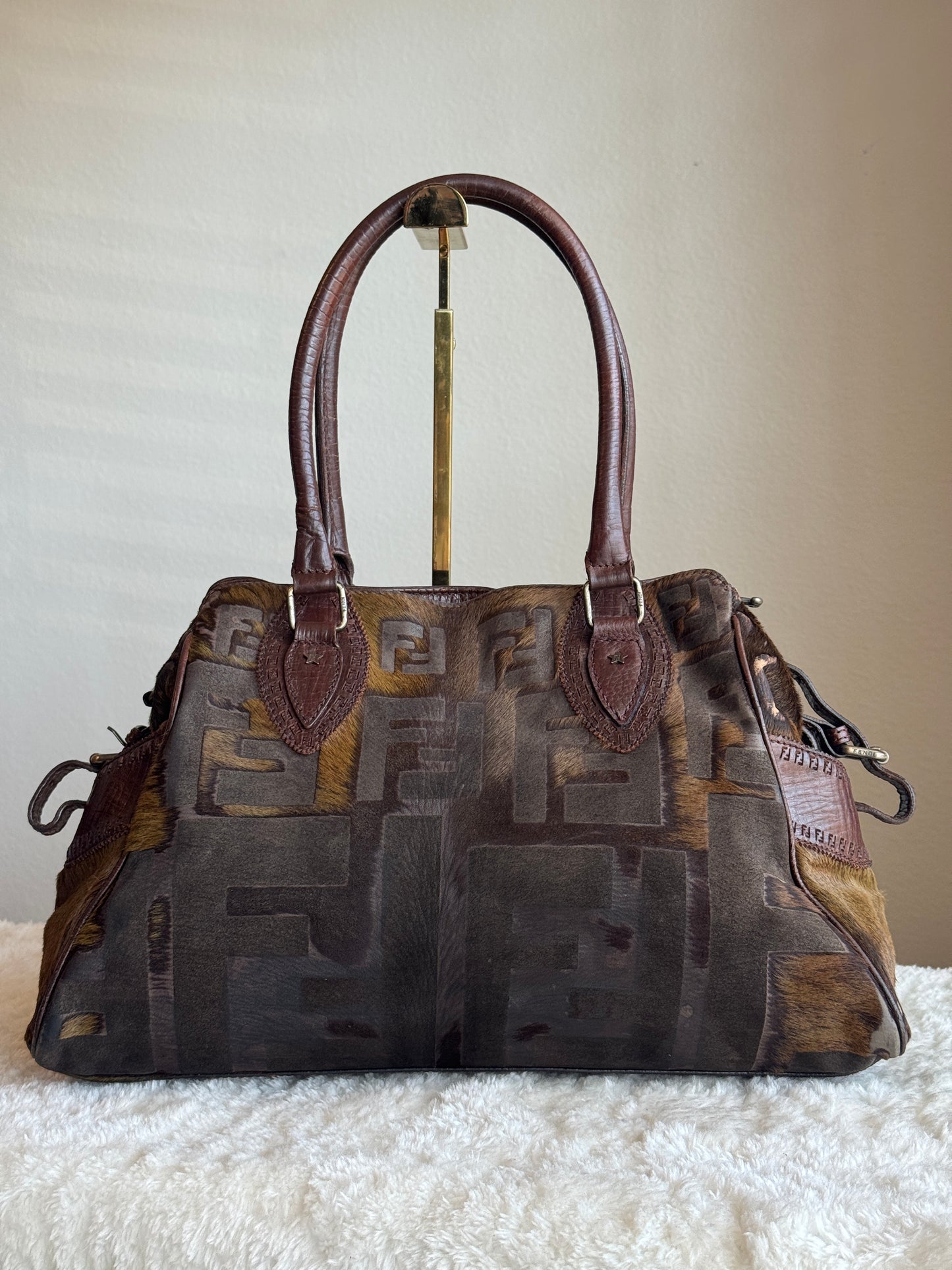 FENDI Du Jour Pony Hair Medium