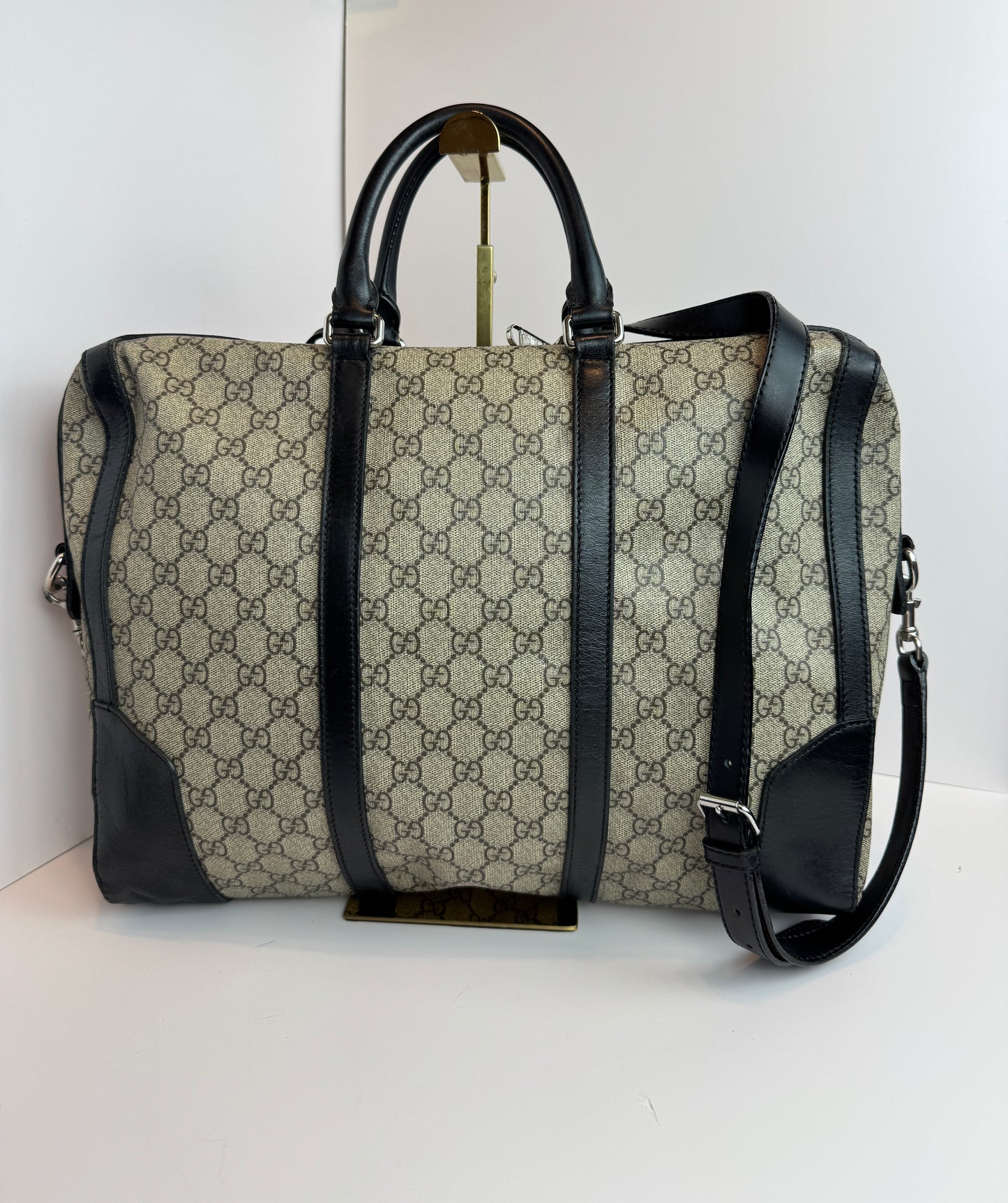 GUCCI Eden Briefcase GG Supreme Canvas Bag