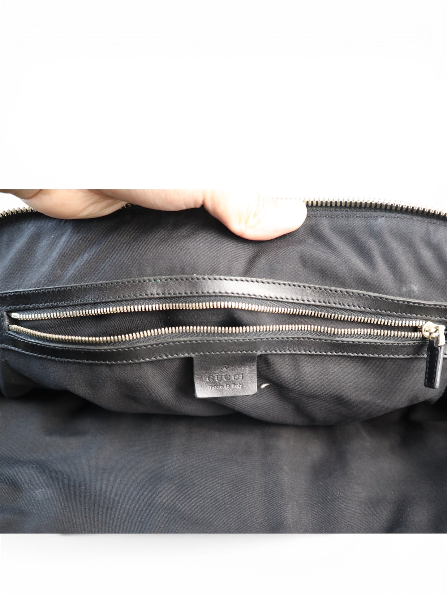 Gucci Reins GG Canvas Shoulder bag Black