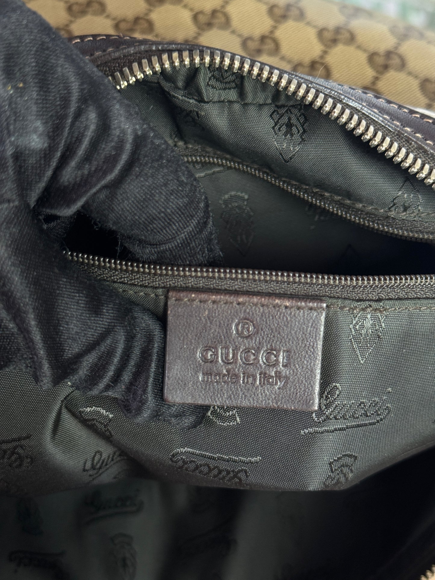 GUCCI GG Crystal Canvas Duchessa Hobo Bag