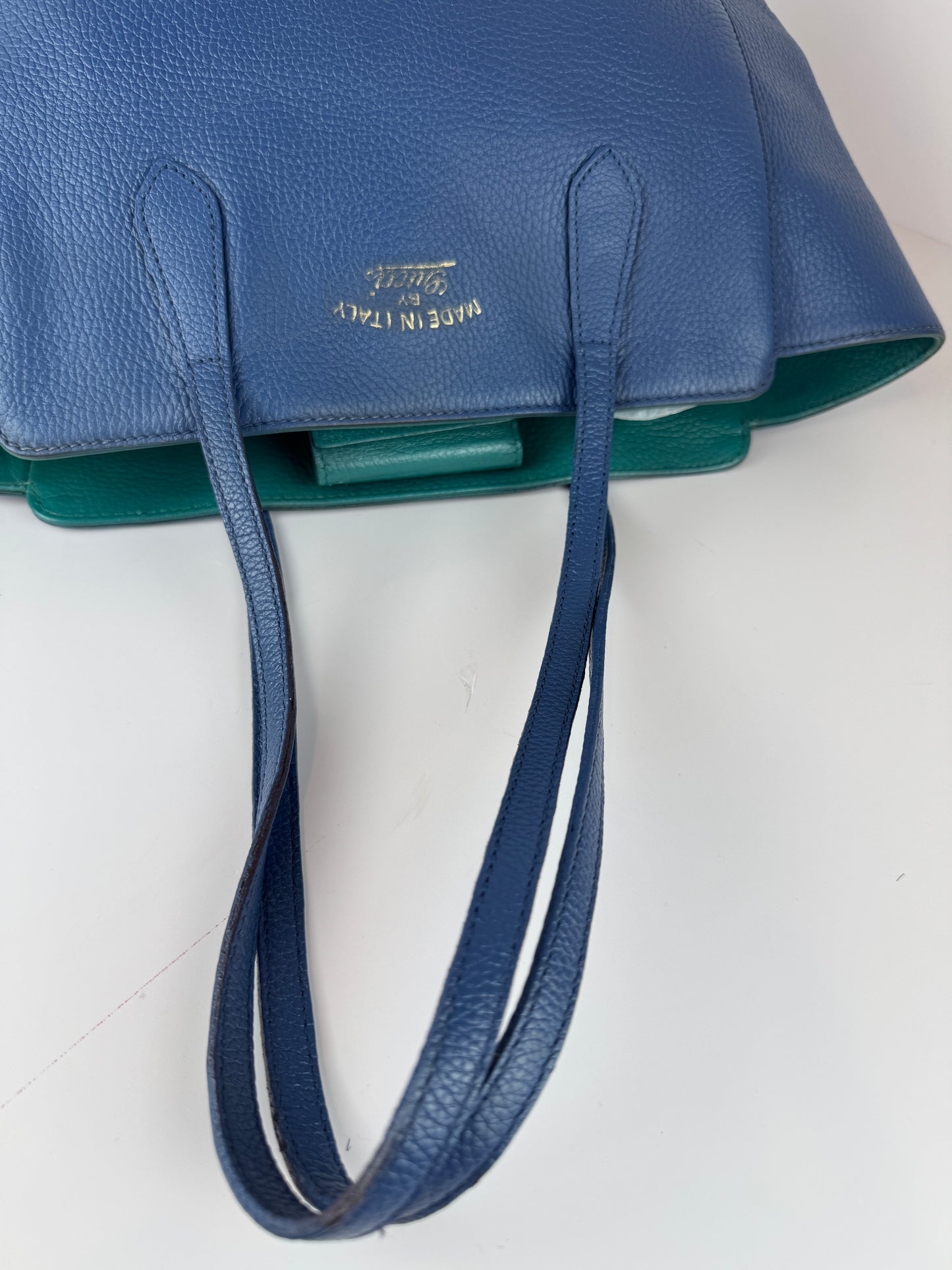 Gucci Swing Tote Leather Blue