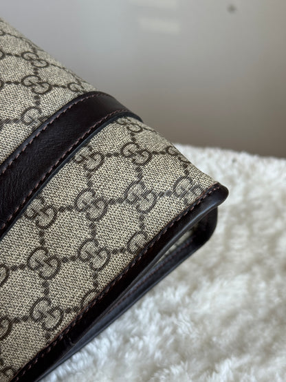 GUCCI GG Supreme Bardot Medium Coated Canvas