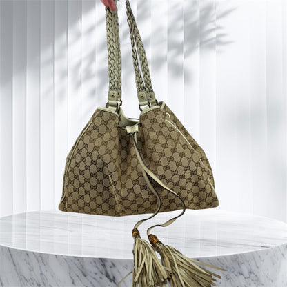Gucci Peggy Tote GG Canvas Large Cream