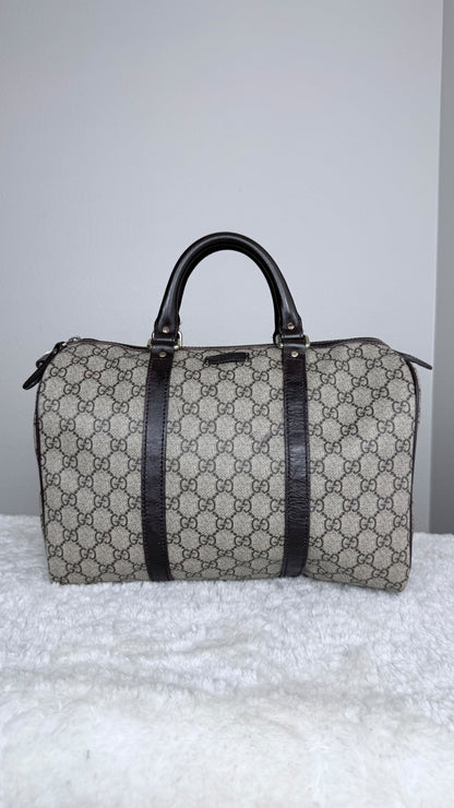 GUCCI Joy Boston GG Supreme Coated canvas Brown