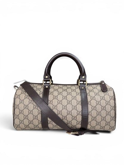 GU16👜 Gucci Boston With Strap Coated canvas