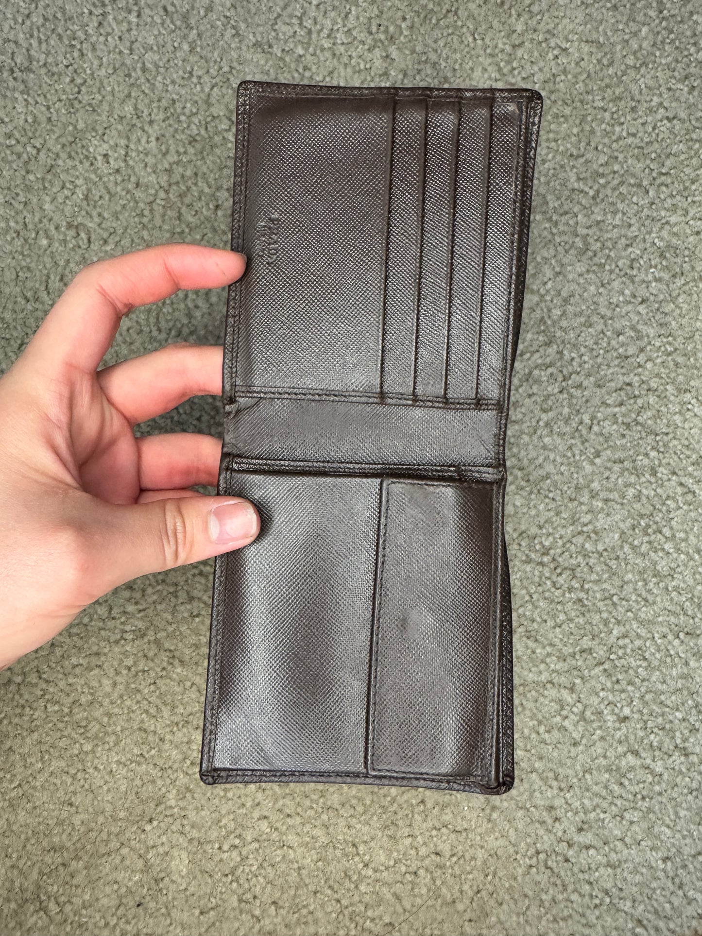 Prada saffiano men brown