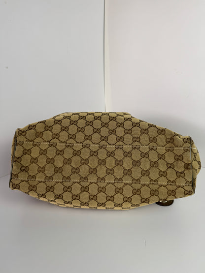 GUCCI Sukey Hobo GG Canvas Kaki