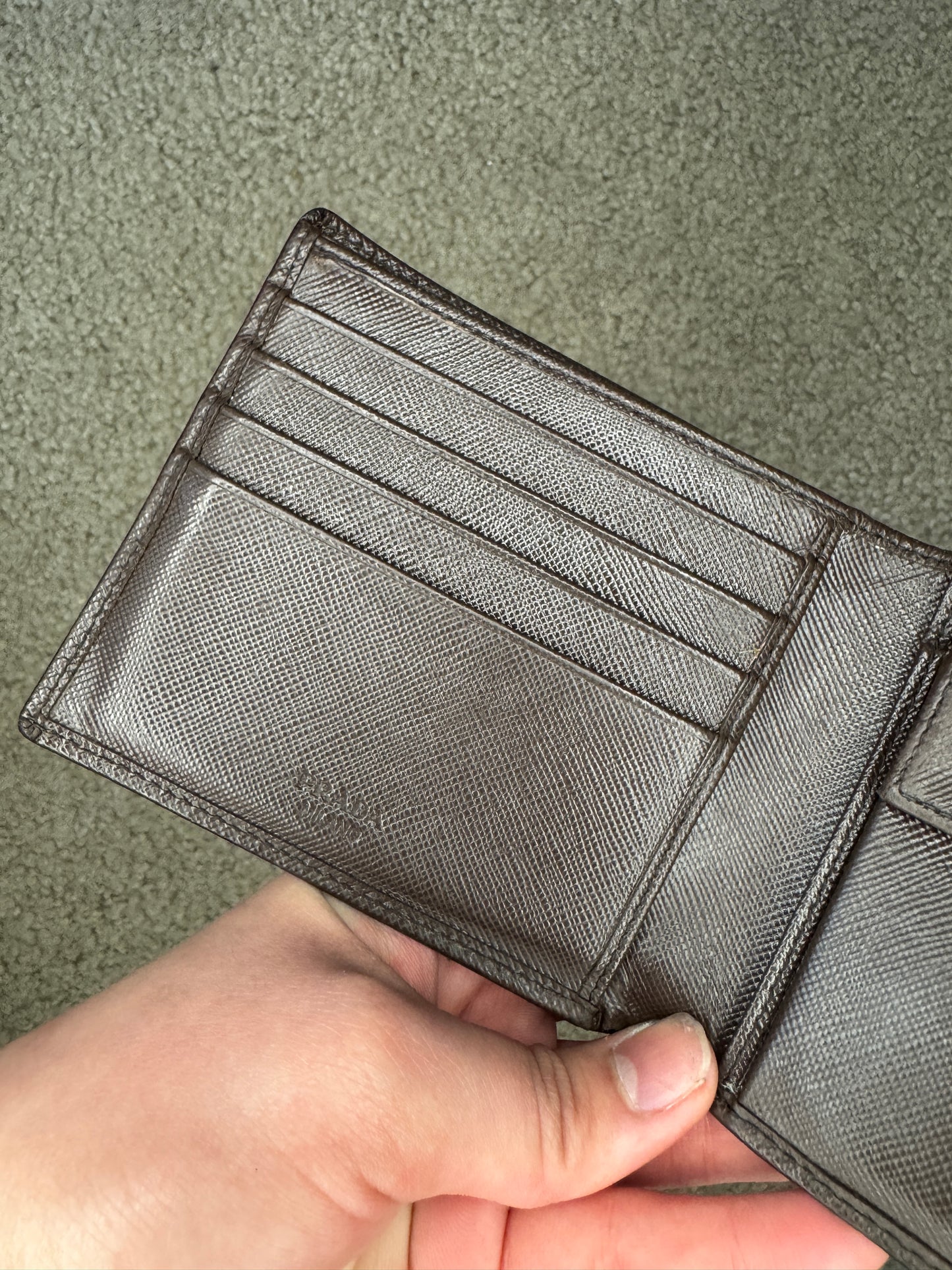 Prada saffiano men brown