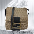FENDI FF Monogram Crossbody Brown Bag