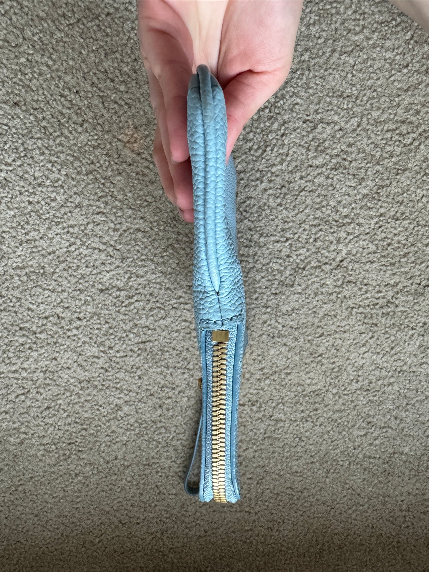 Mcm clutch leather Blue