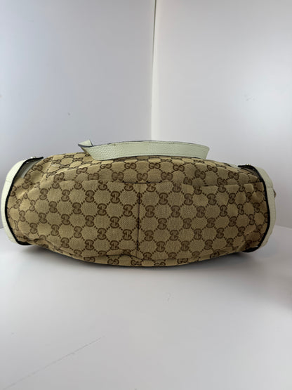 Gucci Abbey Hobo Shoulder Bag GG Canvas