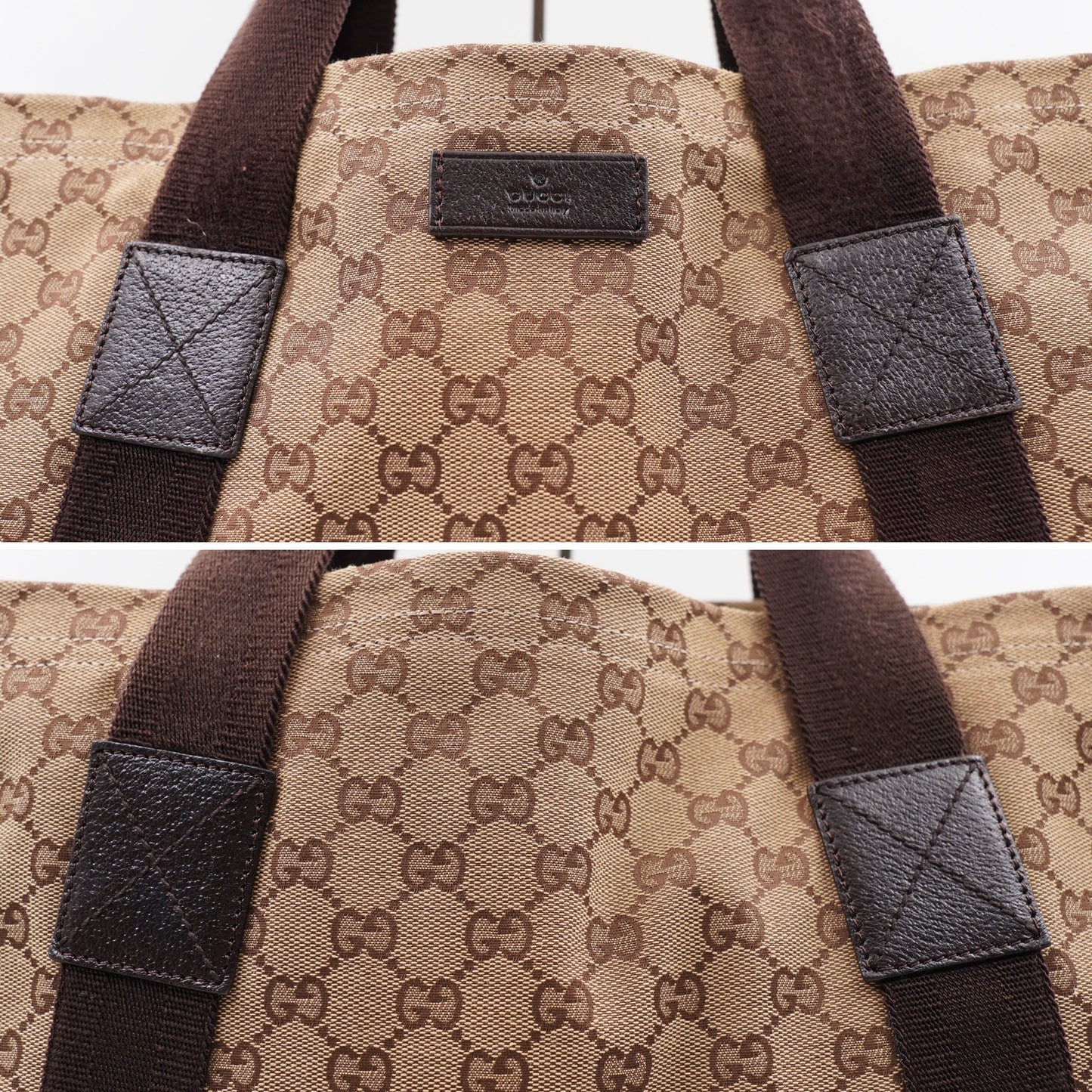 GUCCI Original Web Tote GG Canvas Tall (Vintage)