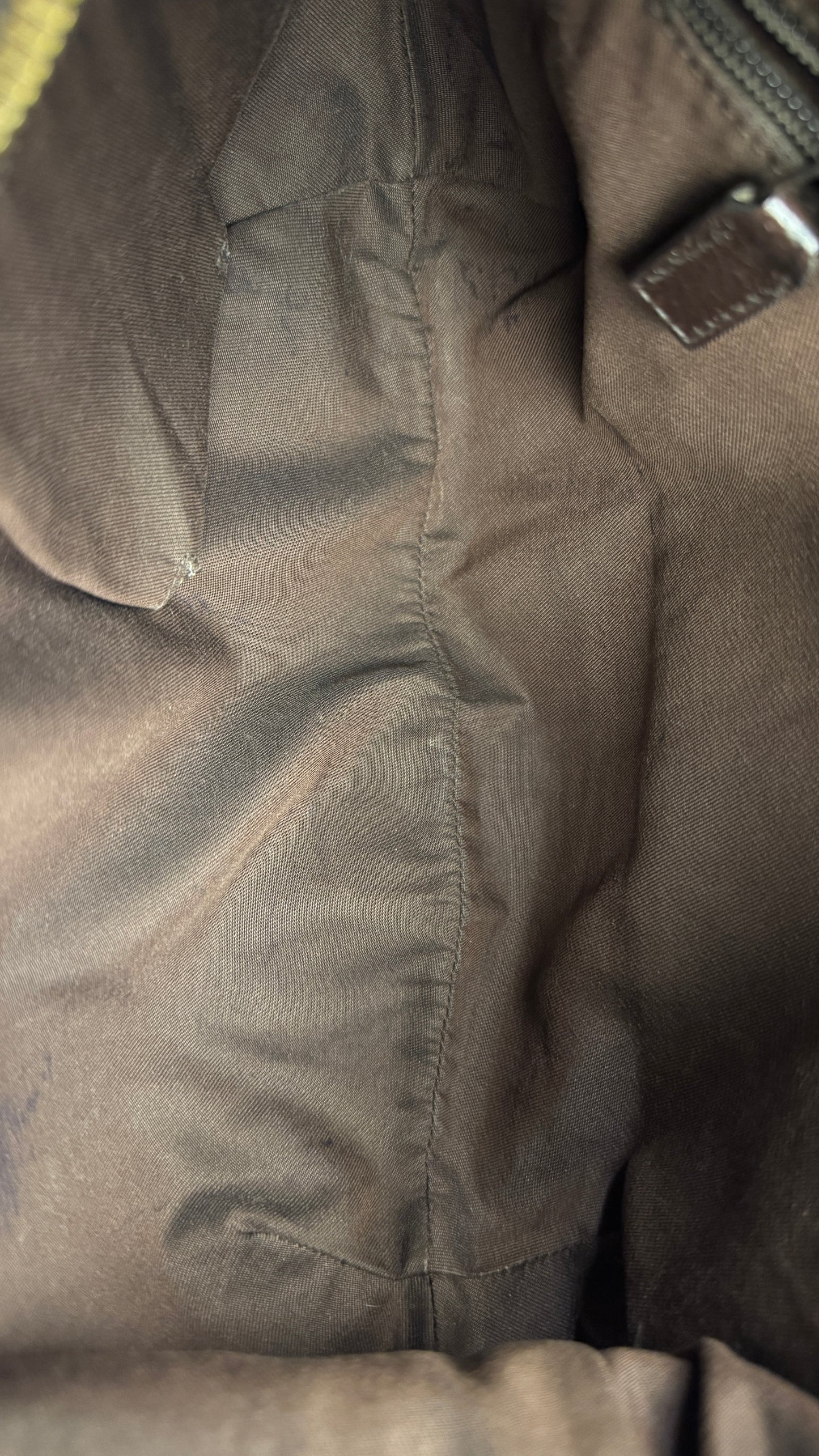 Gucci Half Moon Saddle Crossbody Brown