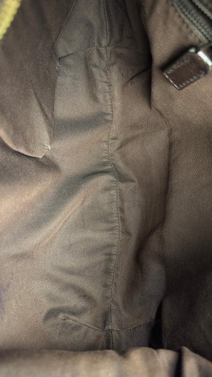 Gucci Half Moon Saddle Crossbody Brown