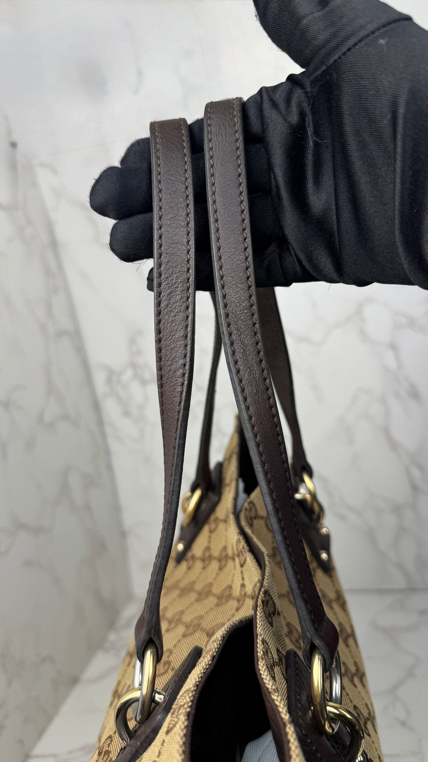 Gucci Tote GG Canvas Eclipse Brown