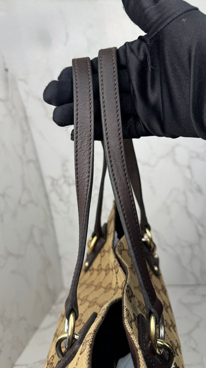 Gucci Tote GG Canvas Eclipse Brown