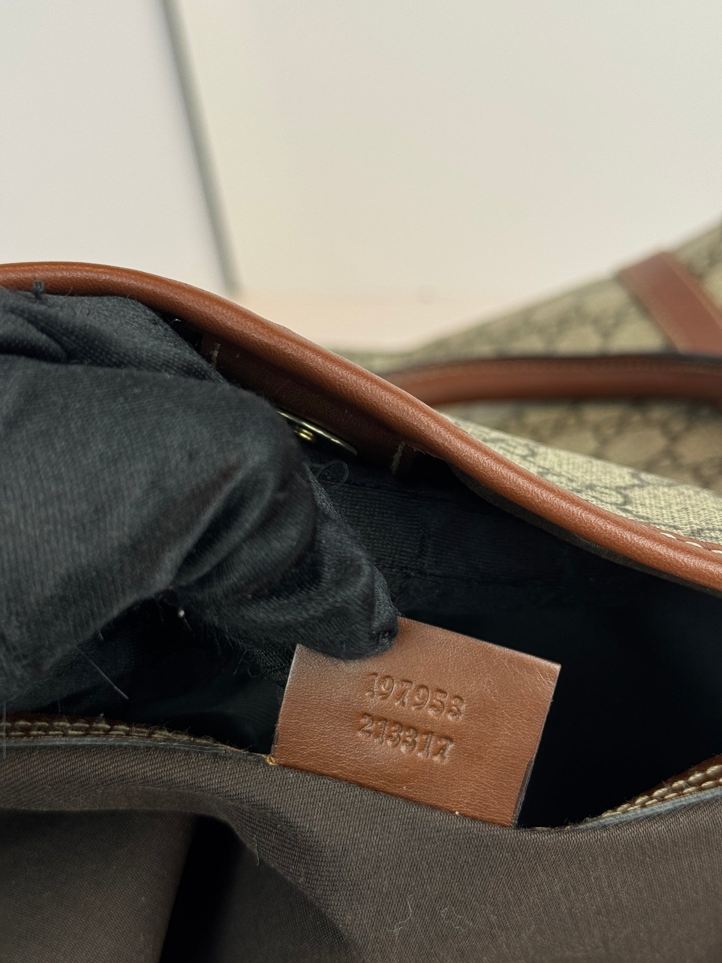 Gucci shopping tote GG Supreme coated canvas brown