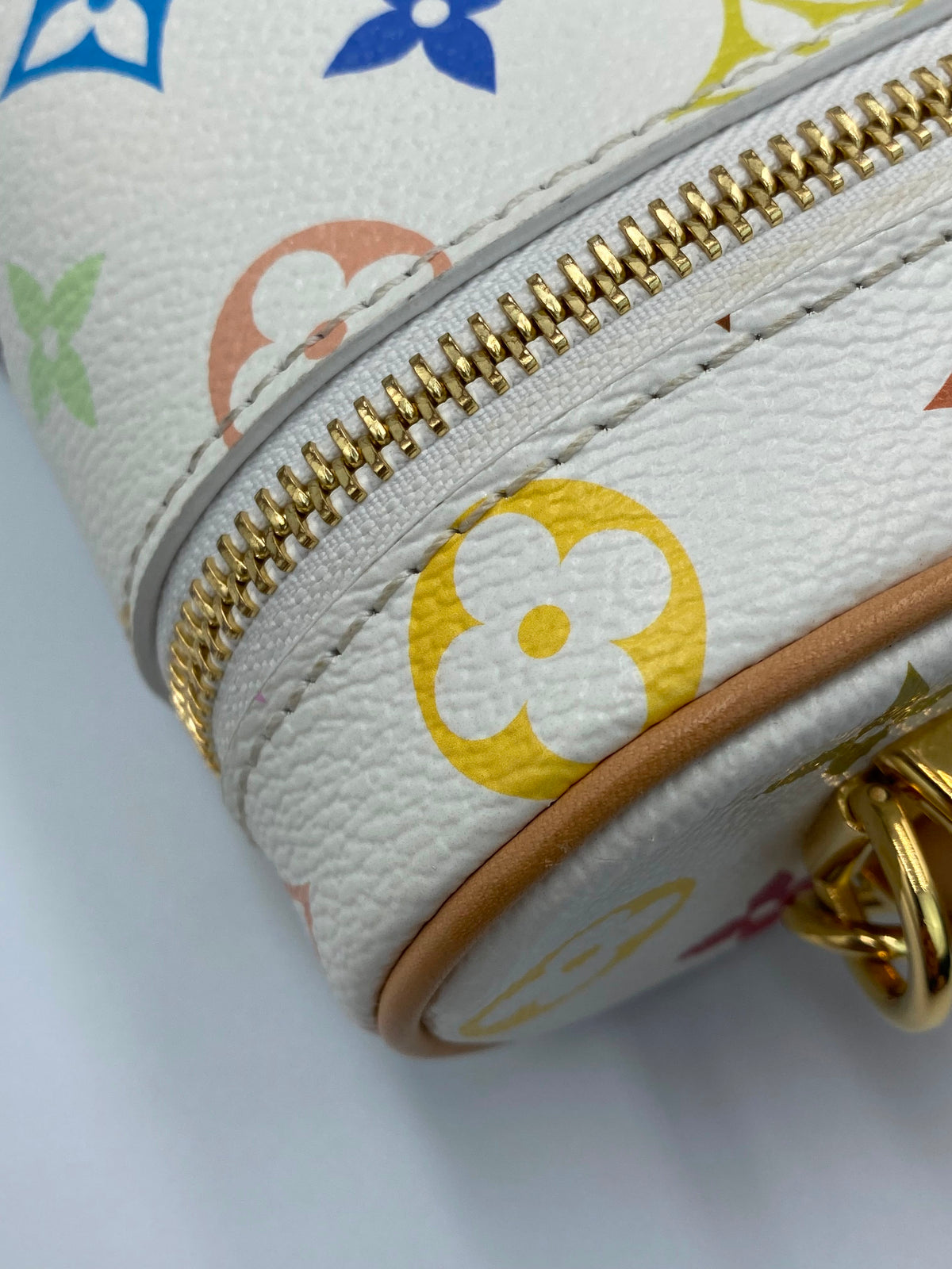 Louis Vuitton x Takashi Murakami Multicolor Monogram Vanity Chain pouch