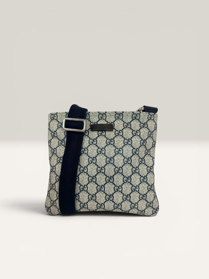 GU13👜 Gucci Mini GG Supreme Crossbody Navy