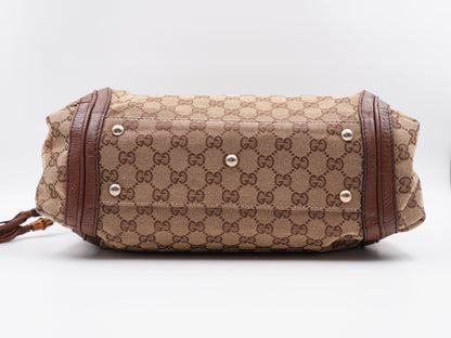 Gucci Bella Hobo GG Canvas Brown