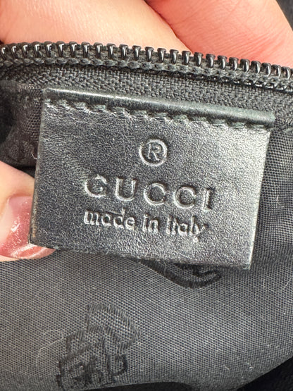 Gucci Flat Messenger Krystal GG Supreme canvas Black