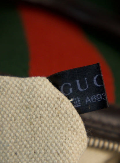 Gucci Web boston With Strap GG Canvas