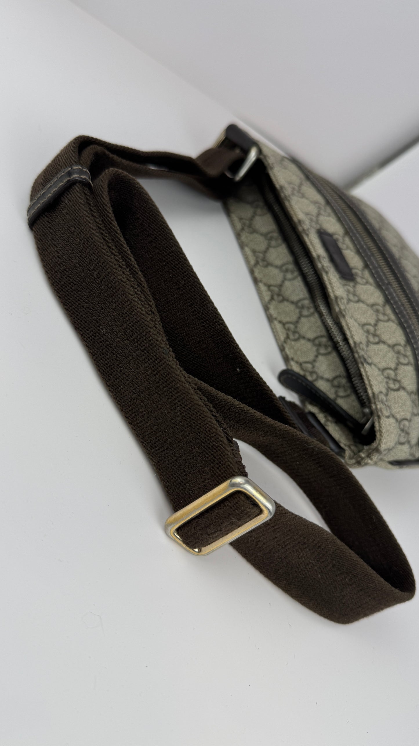 Gucci Flat Messenger GG Coated Canvas Medium