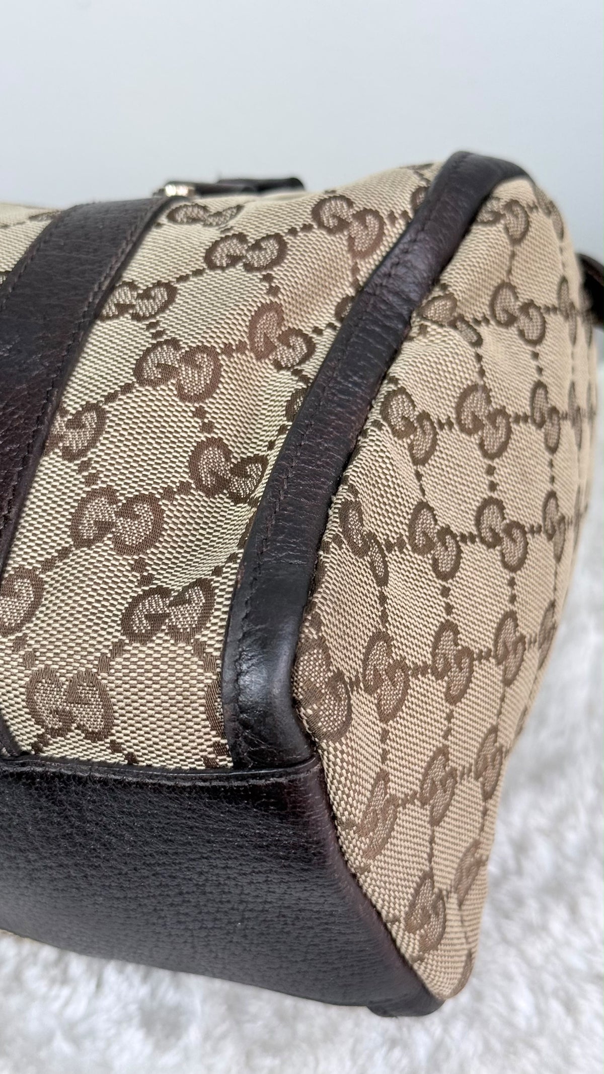 GUCCI Abbey Small Boston Dark Brown