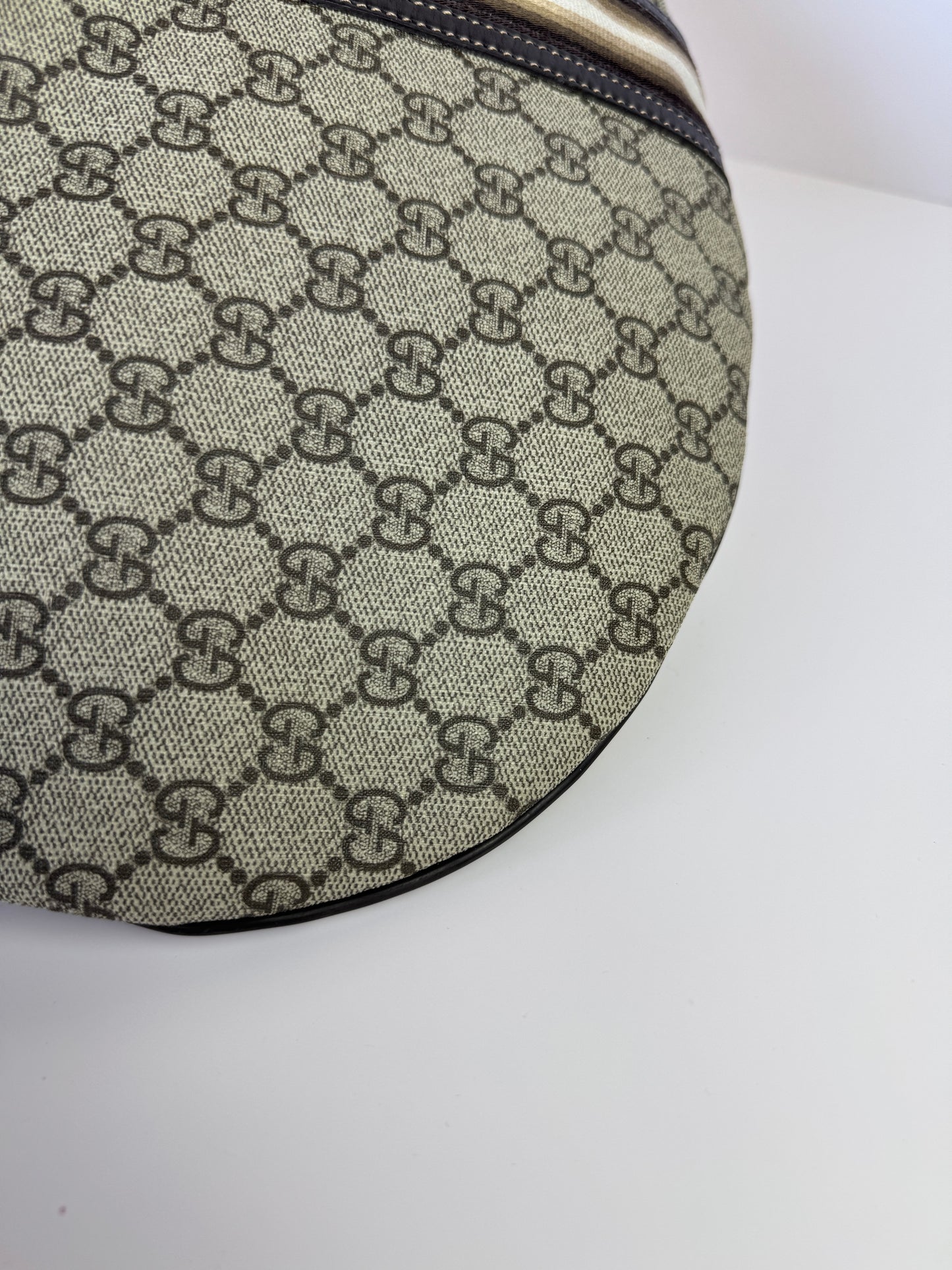 GUCCI GG Supreme Retro Web Two Ways Tote