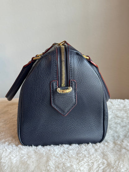 LOUIS VUITTON speedy25 Bandoulière Monogram Empreine  Leather Navy