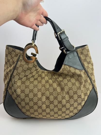Gucci Charlotte Logo GG Limited Canvas Grey