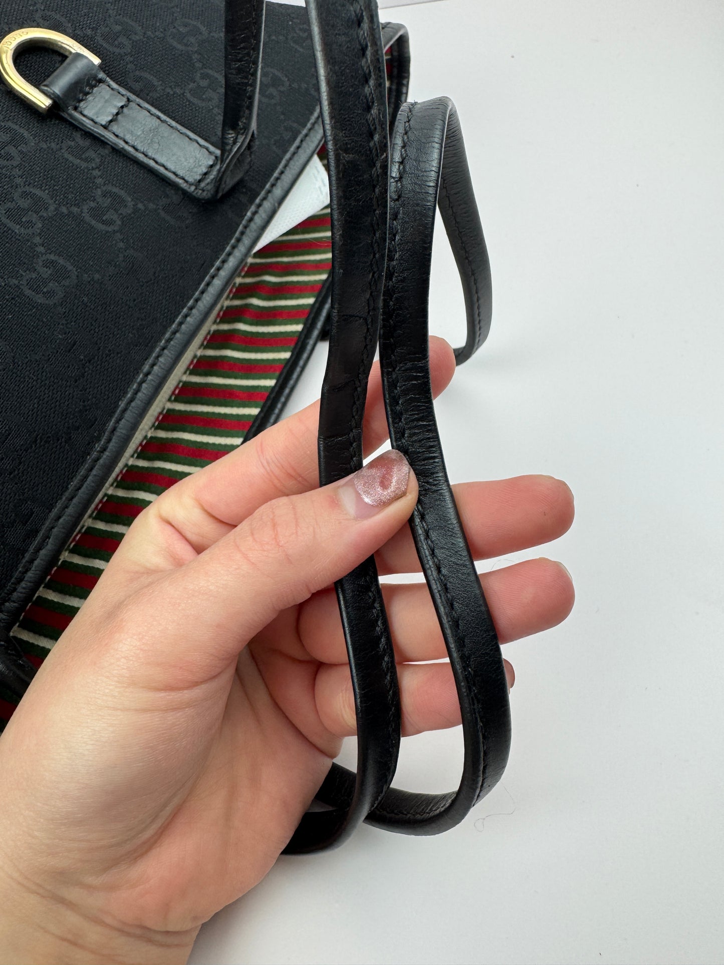 Gucci New Britt Tote Black Medium Monogram