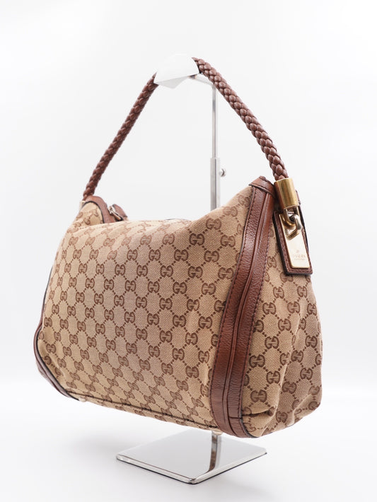 Gucci Bella Hobo GG Canvas Brown