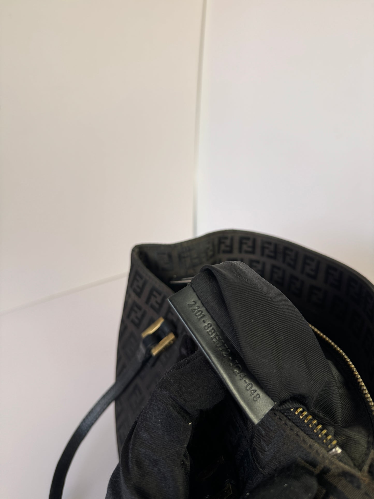 FENDI Vintage Shopping Tote Zucchino Canvas Small