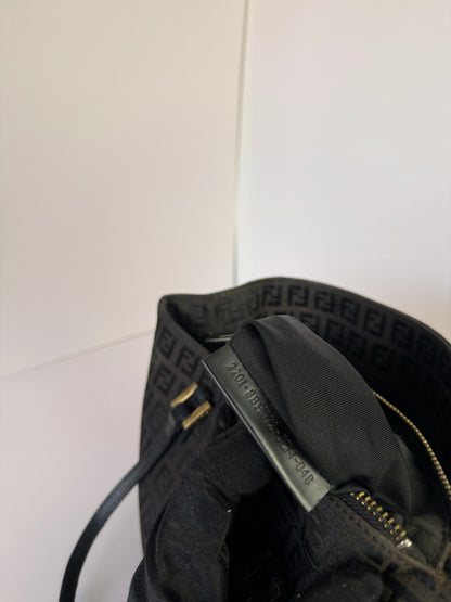 FENDI Vintage Shopping Tote Zucchino Canvas Small