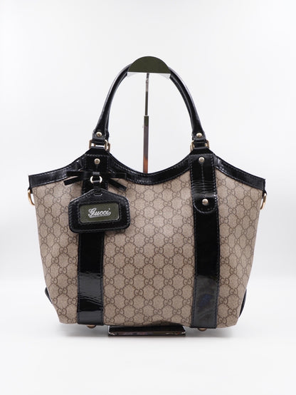 Gucci tote vanity Patent