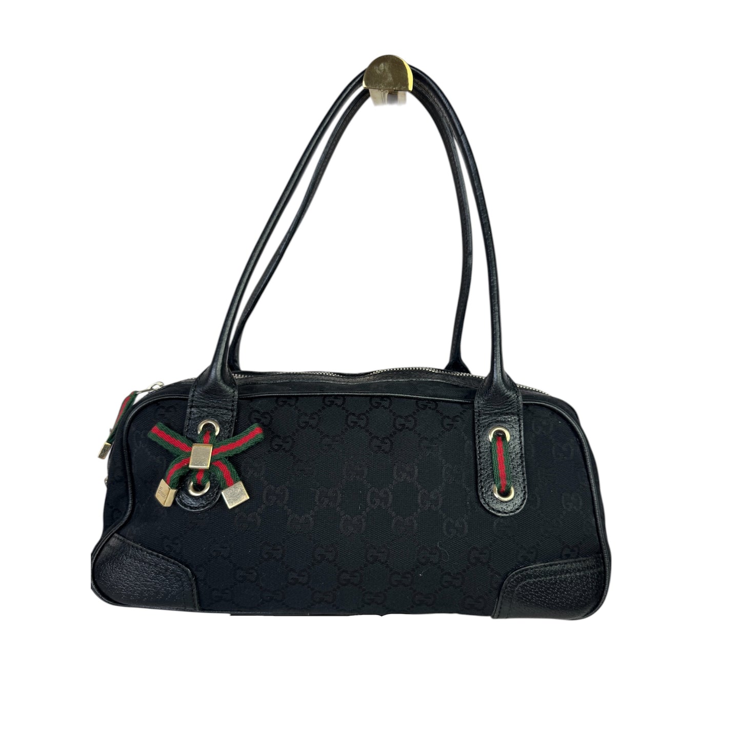 GUCCI  Princy Boston Small GG Black Canvas