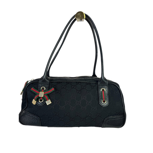 Gucci Princy Boston Small GG Black Canvas