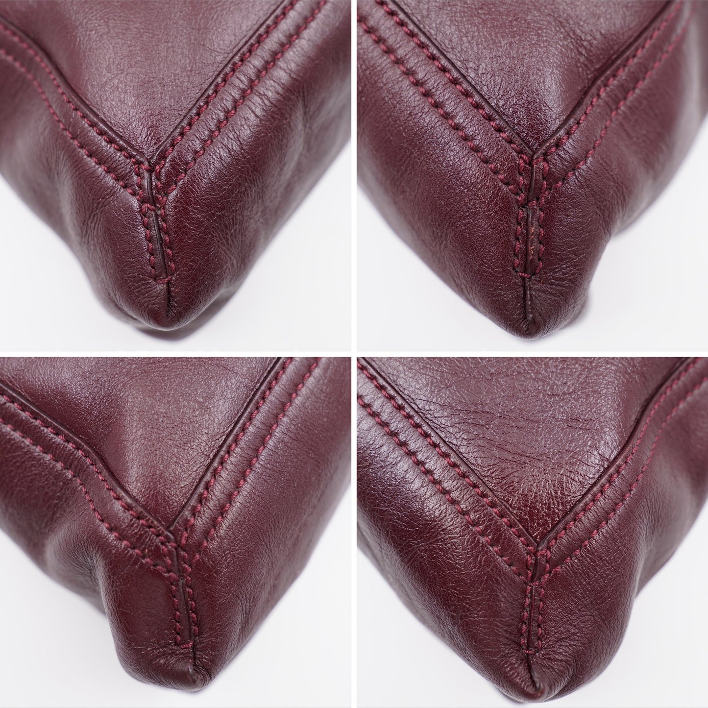 Fendi Purple Leather Maxi Baguette Flap