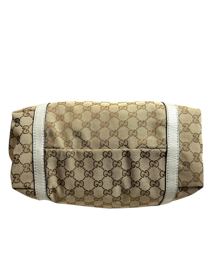 Gucci web New Ladies Hobo or tote GG Canvas white