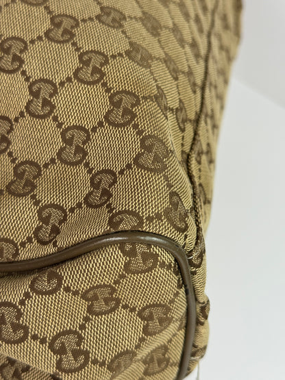 GUCCI Sukey Hobo GG Canvas Kaki