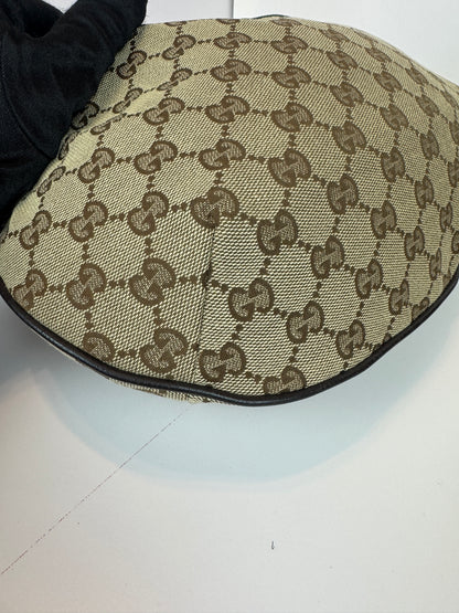 Gucci Halfmoon web Stripe Gg Canvas