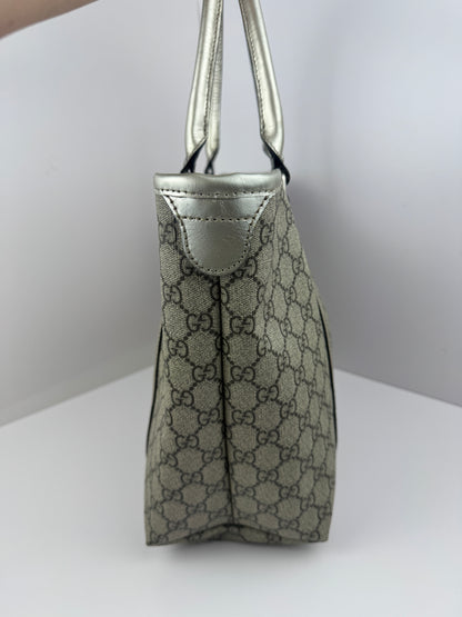 Gucci shopping Coated Canvas Grey