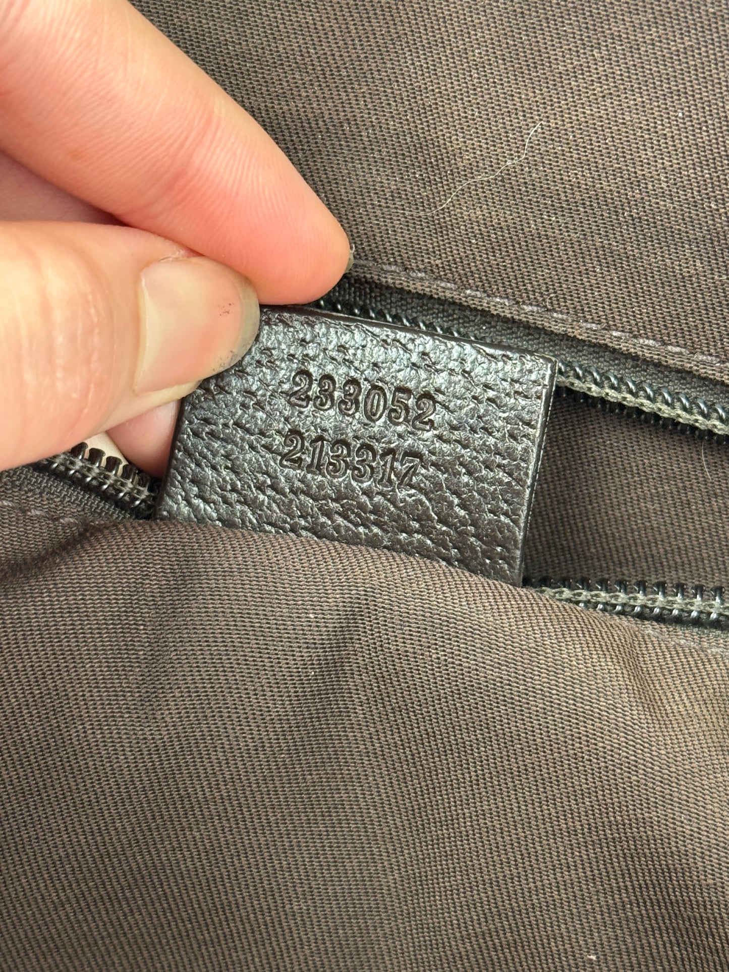 GUCCI Web Strap Messenger GG Canvas Brown