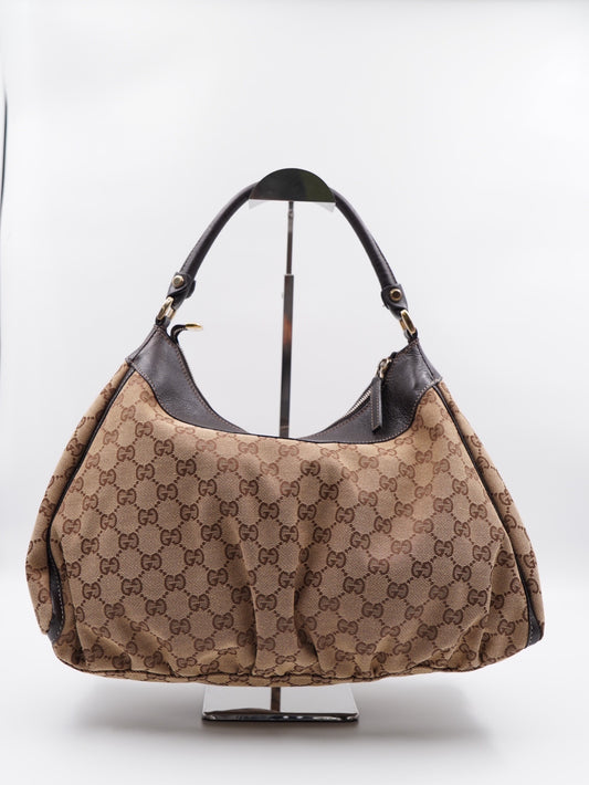 Gucci Brown GG Canvas Abbey D-Ring Shoulder Bag (Vintage)
