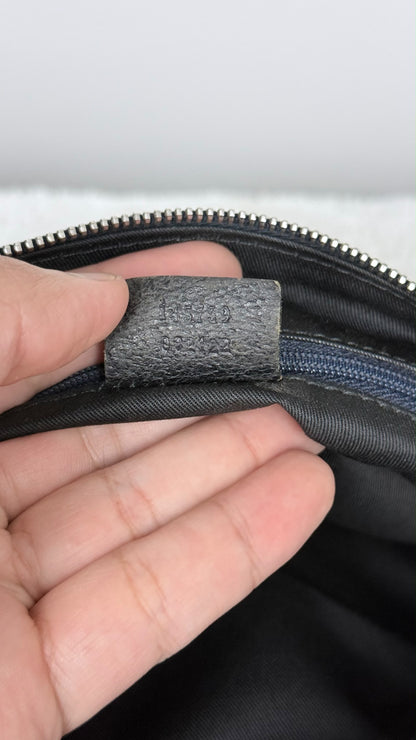 GUCCI Web Boston Pop GG Canvas Navy